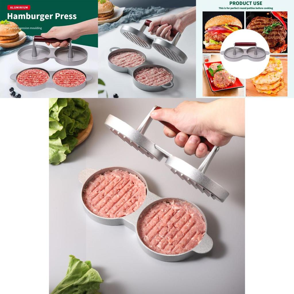 Premium Aluminum Burger Press For Perfectly Shaped Meat Patties With Durable Design