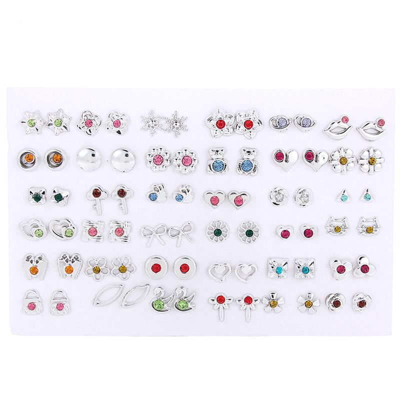 Set 3 Paia Orecchini In Argento 925: Stella, Luna E Sfera, Piccoli E Ipoallergenici, In Confezione Regalo