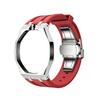For Swatch X Royal Pop Stainless Steel Watch Case Wear Resist Silicone Sport Replacement Band for Sport Activities Daily Commute