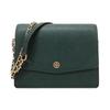 Robinson Double T Logo Flap Leather Tote Crossbody Shoulder Bag Women Bags Dark-Green 75049-304