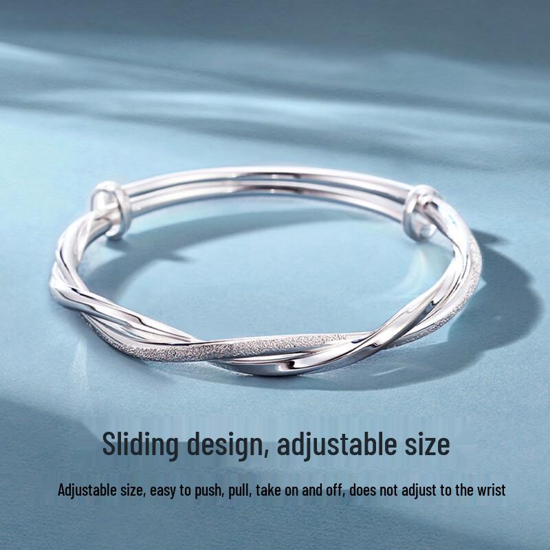Zhou Baifu Mobius Silver-Plated Bracelet for Women
