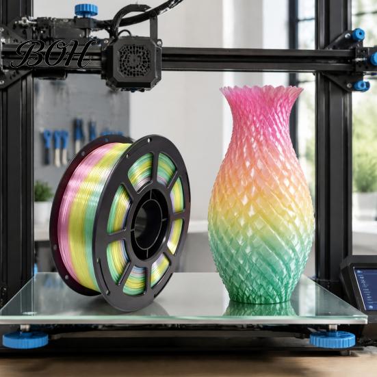 Candy Color PETG Filament Rainbow Gradient for 3D Printer, 1.75mm 1Kg Spool Roll Filament, Multicolor Most Printers
