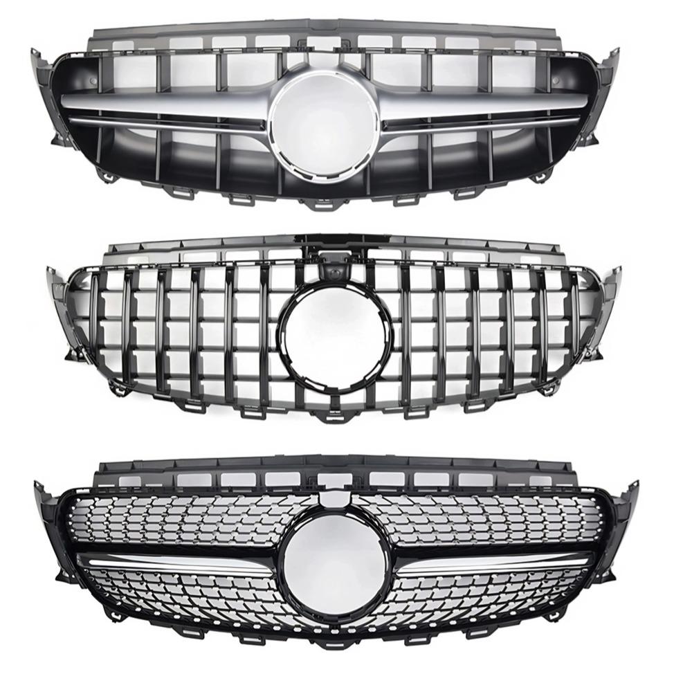 For Mercedes E-Class W213 2016-2020 Sport Front Grille Mesh Bumper Cover ABS Gloss Black AMG Style Exterior Tuning Accessories