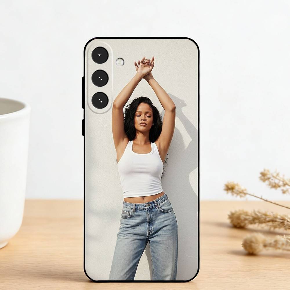 Hot singer R-Rihannas Phone Case For Samsung Galaxy A73,A72,A71,A70,A53,A52,A51,Others Soft Black Cover