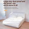 5 Pieces Plastic Bed Dust Covers Elastic Edged Oversized Anti-spill Protector for Home Renovation Furniture Storage