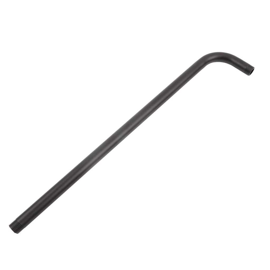 Shower Arm Stainless Steel Shower Head Extension Pipe Bathroom Shower Hardware Accessories Black 52cm
