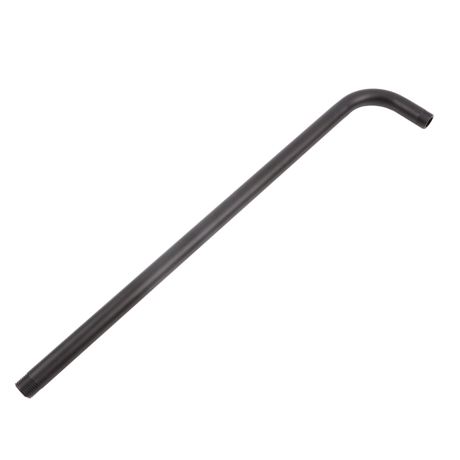 

Shower Arm Stainless Steel Shower Head Extension Pipe Bathroom Shower Hardware Accessories Black 52cm