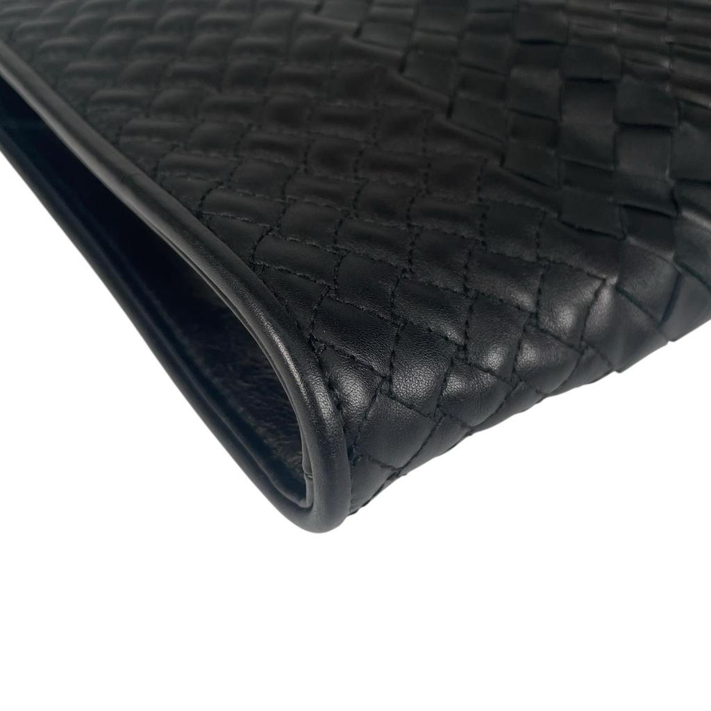 BOTTEGAVENETA Intreccio Inhemaratore Clutch bag black mens used