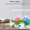 Yousheng Betta Fish Tank Aquarium Non-Slip Base 360 Degree Viewing Transparent High Light Transmittance Aquarium for Study Room Desktop Office Home