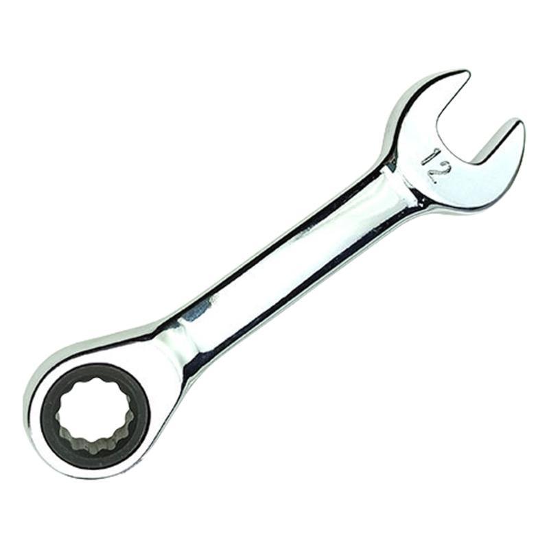 Ratchet Socket Wrench 8-18mm Short Handle Ratchet Wrench Hand Repair Tool Reversible Combination Single Wrench