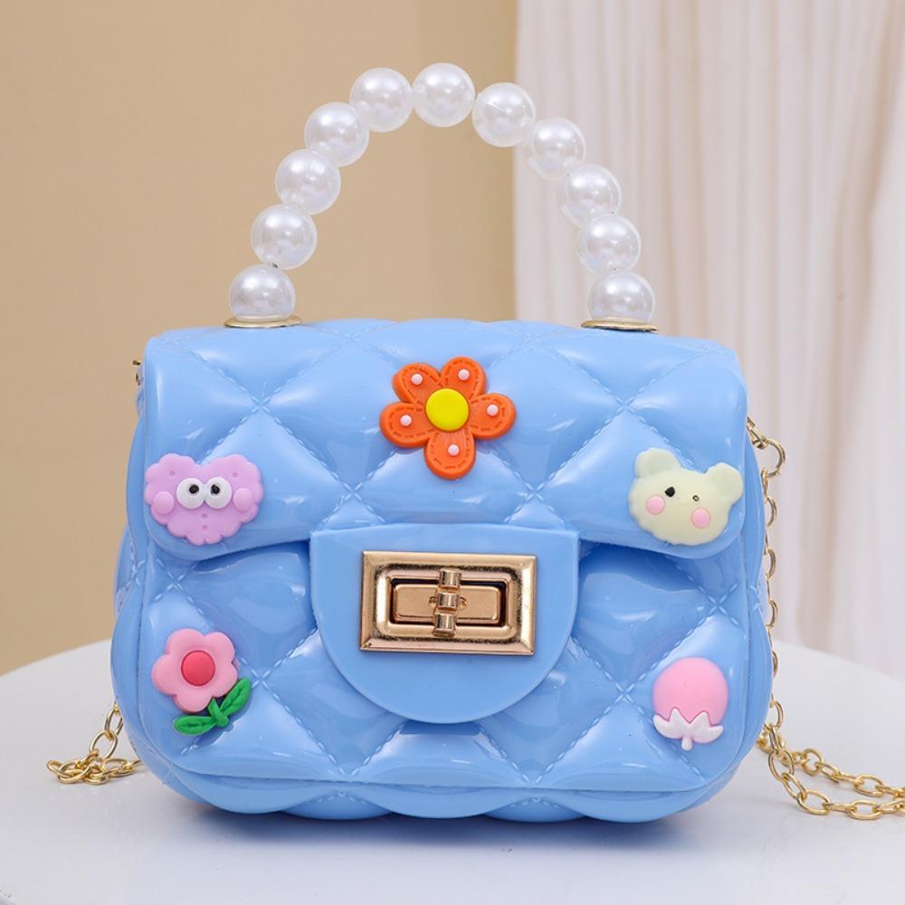 Ručne vyrobená záplata DIY mini taška reťazka crossbody taška princezná taška detská peňaženka na drobné gélová taška
