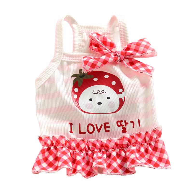 Pet Cat Yorkshire Chihuahua Teddy VIP Dog Clothes Summer Princess Skirts