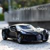 1:24 Bugatti La Voiture Noire Alloy Super Car Diecast Model Hight Simulation Trendy Model Ornaments Pull Back Children's Toys