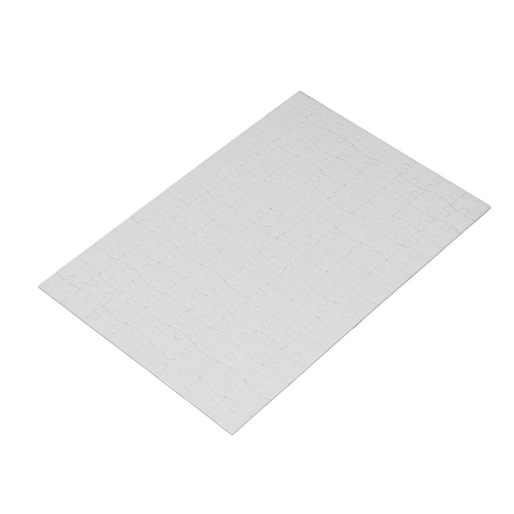 Printable DIY Blank Jigsaw Puzzles, White, Transfer Puzzles, Craft, Dye-Sublimation Heat Transfer, A4 Size, 20cm x 29cm, 120 Piece Kit, 10 Sets
