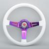 NEW JDM 14inch ABS Steering Wheel Neo Chrome Spoke Black White Pink Racing Sports Steering Wheel