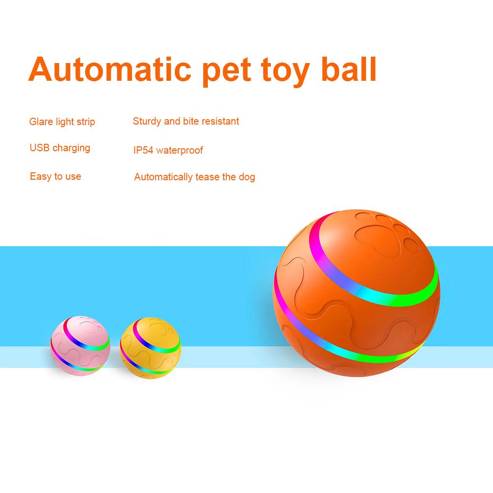 Smart Cat Toys Luminous Waterproof Kitten Ball Toys for All Pet Interactive Game