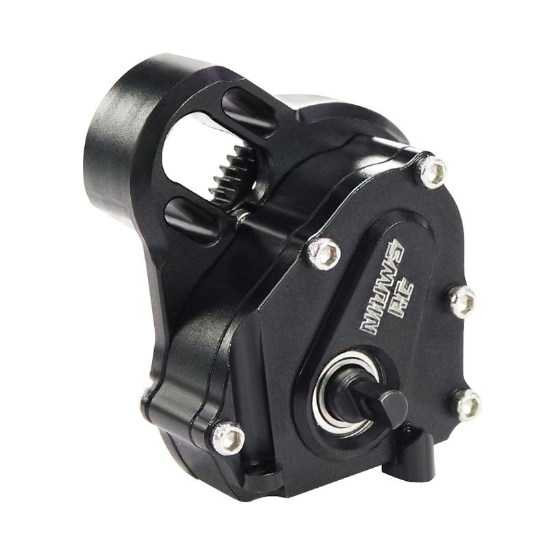 NIUWSRC MR24 Aluminium 21% Overdrive Billet Transmission Gearbox For 1/24 RC Crawler Axial SCX24 Deadbolt C10 Gladiator Bronco