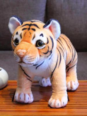 Niedliche Tigerpuppe Plüschpuppe Spielzeug Simulation Sibirischer Tiger Kindergeschenk Junge Schlafkissen Stoffpuppe