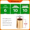 Self-Lubricating Oil-Impregnated Copper Bearing Bushing, Inner Guide 3-5, 6-8, 10-14, 15-32