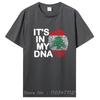 Funny It's In My DNA Lebanon Flag Lebanese T Shirts Graphic Cotton Streetwear Short Sleeve Birthday Gifts Summer Style T-shirt