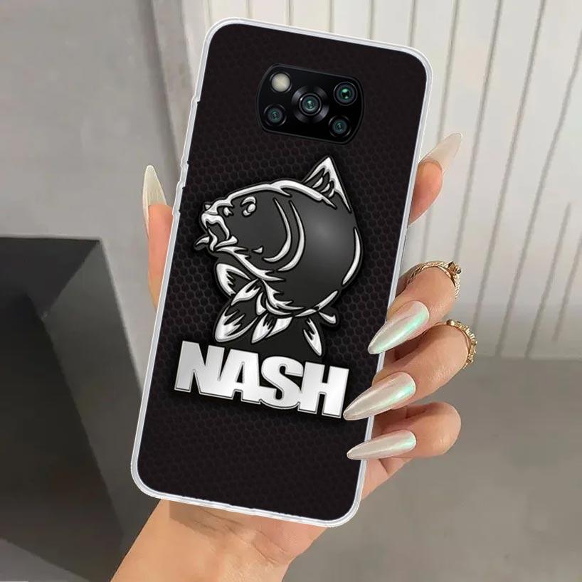 Nash Fishing Art Phone Case for Xiaomi Poco X5 X6 X7 Pro F7 Ultra M7 Redmi 15 15C 13 13C 12 12C 10 10A 10C 9 9A 9C 9T Shell Poco