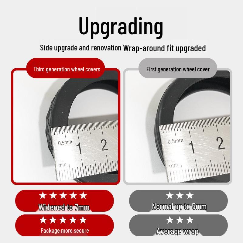 Luggage Silicone Wheel Protector Cover - Universal Replacement Accessory for Silent Suitcase Wheels