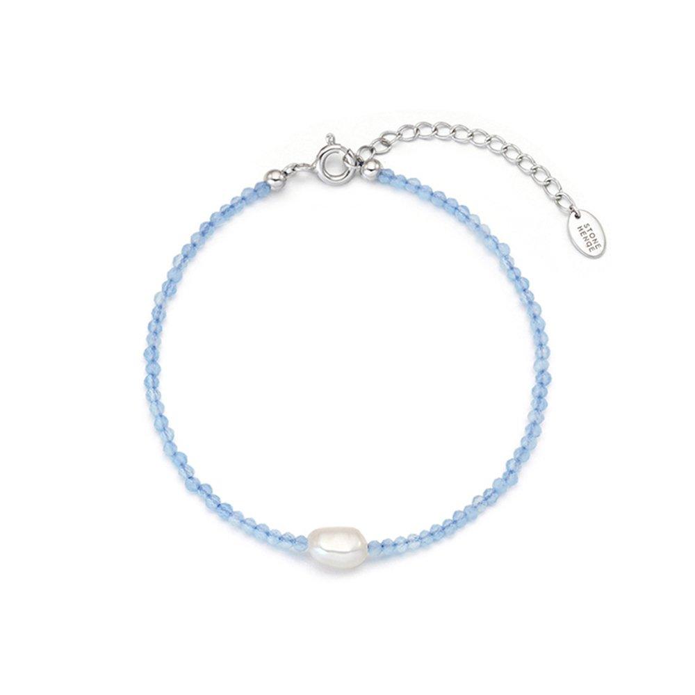 STONEHENGE Silver Pearl Bead Bracelet Sc25B04J