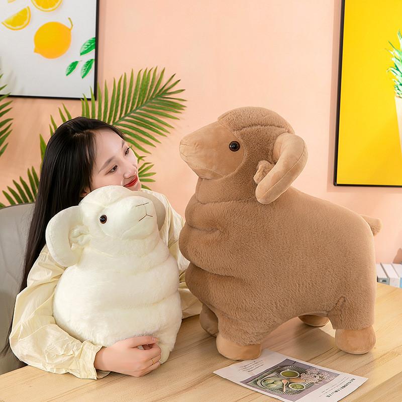 Koza Kreativní Simulace Plyšová Hračka Děti Zvíře Roztomilá Domácí Dekorace Dárek Panenka