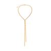 Ingemark Kpop Nastavitelný plochý hadí náhrdelník s dlouhým řetízkem pro ženy St. Temperament Weave Link Choker Šperky na hrudi Dárek Nové