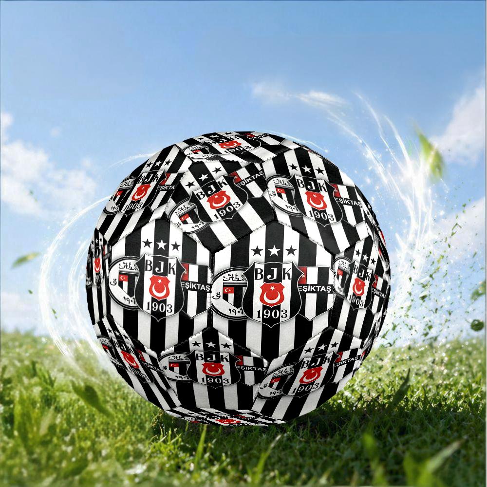 Be?ikta? Istanbul Football Club Size 5 Soccer Ball,Indoor/Outdoor Suitable for Training Matches Tournaments Practice Games Perfect Gift for Fan
