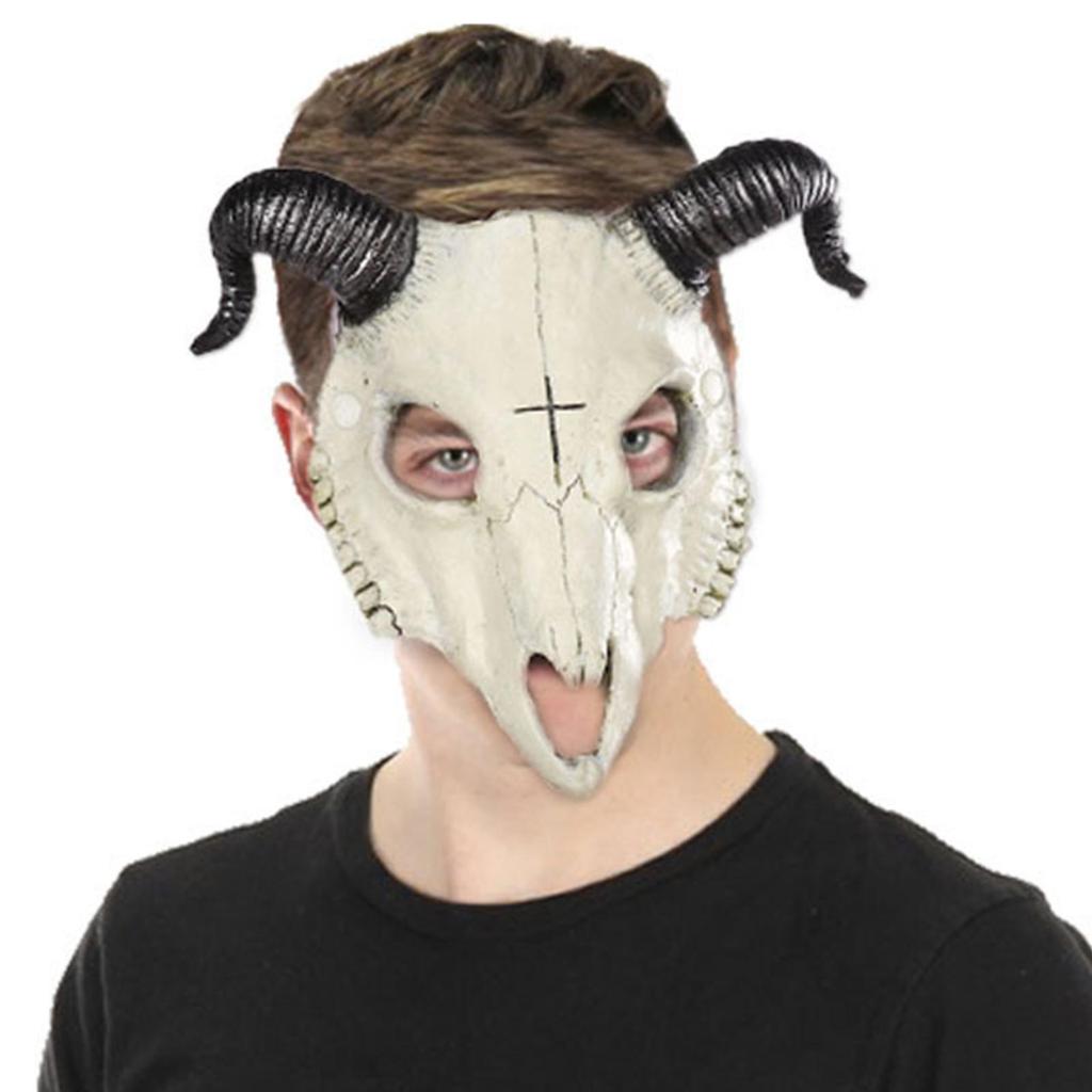 Halloween Cosplay Goat Skull Mask Novelty for Rave Costume Accessories