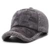 Wool Rhinestone Letters Baseball Cap for Men Women Winter Outdoor Warm Sports Cap