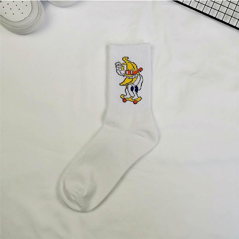 1 Pair Men Fashion Hip Hop Hit Harajuku Funny Socks Red Flame Blaze Power Torch  Warmth Street Skateboard Cotton Socks
