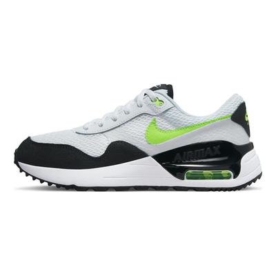 Air Max SYSTM GS White Volt Kids Sneakers Pure-Platinum Black DQ0284-100