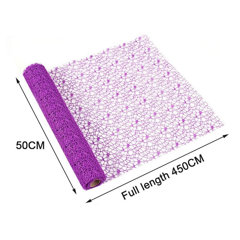 50Cm*4.5M Flower Wrapping Mesh Gauze Bouquet Wrapping Lace Jacquard Net Flower Pattern Mesh Florist Floral Wrapping Paper