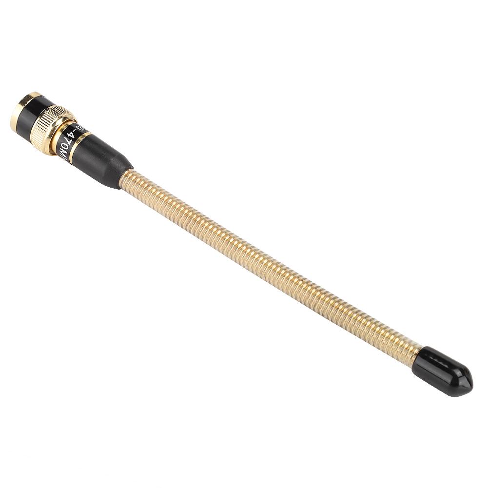 16cm Professional   Male BNC Flexible Spring   UHF for   IC V9   Ham Radio(Black )