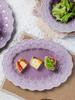 Nordic Style Purple Ceramic Tableware Set: Retro French Bowls, Plates & Dishes - Perfect Housewarming Gift