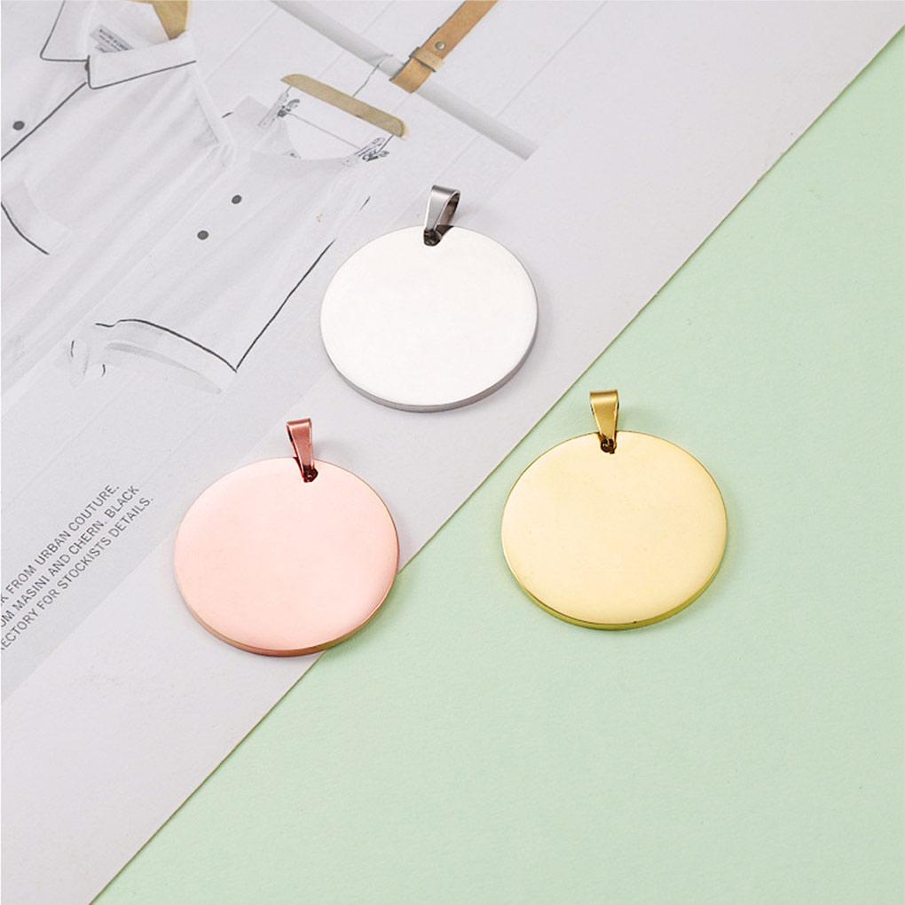 Pet Necklace Blank Pendant Fashion Name Number Art Engraving Trendy DIY Jewelry Homemade Handicraft Crafting Findings