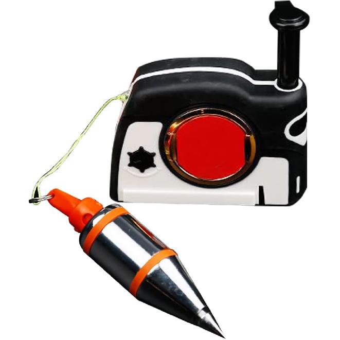 Jadeshay Magnetic Plumb Bob Setter with 4.5m Recoil Cord, Quick-Stabilizing Auto Lock for Professional and DIY Use