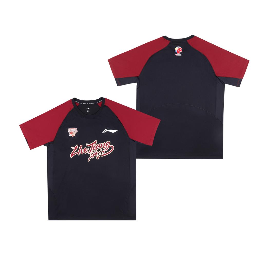 Li Ning T-shirt Unisex Zwart Rood ATSV927-1
