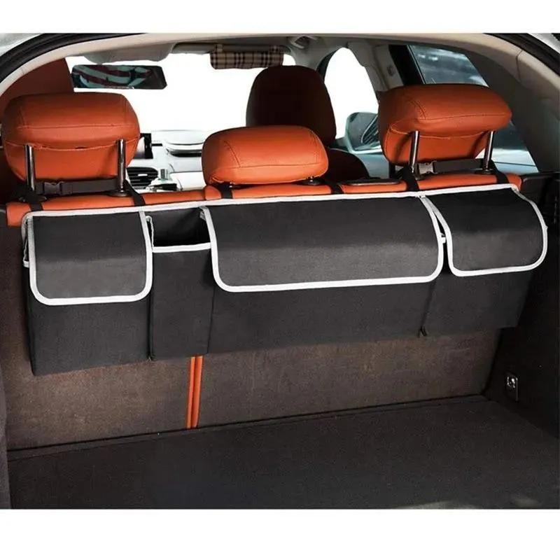 For Versatile Oxford Cloth Car Trunk Storage Bag Rear Seat Back Hanging Vehicle Organizer Box for Automobile Interior