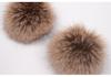 Gorro de Punto de Hilo Retorcido de Terciopelo Europeo y Americano con Pompón de Piel Sintética de Mapache - Estilo Versátil para Padres e Hijos