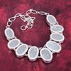 Selenite Druzy Handmade Gemstone Necklace, 925 Solid Sterling Silver Necklace Antique Jewelry, For Thanksgiving