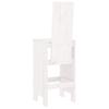 Bar Stool Set 2 pcs White 40 x 42 x 120 cm Solid Pine Wood