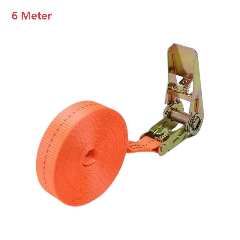Heavy Duty Ratchet Tie Down Straps High Tensile Webbing Rustproof Metal Buckle for Camping Gear Securing