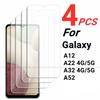 2/4PCS Screen Protector For Samsung Galaxy A12 Tempered Glass For Samsung Galaxy A12 A22 A32 A52 Full Glue Cover Protective Film