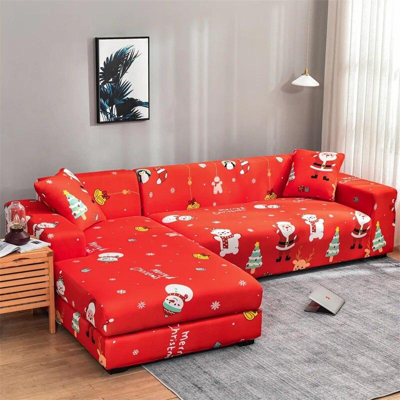 Geometric Printed Couch Cover Sofa Cover Elastic Slipcovers for Pets Chaselong Protector L Shape Anti-dust Machine Washable 1PC