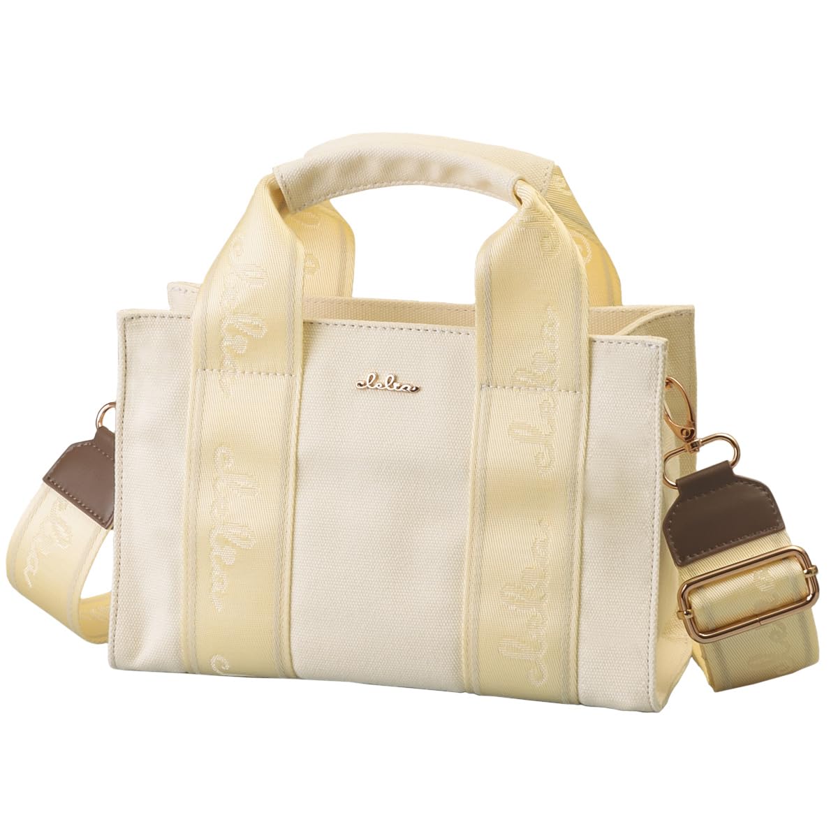 

Handbag Small Canvas Canvas Square 2way Crossbody Shoulder Bag Serena Series [Cleria] Women s [CL-25160] (Silky White)