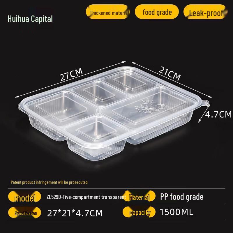 HUIHUADU Einweg-Takeaway-Lunchboxen