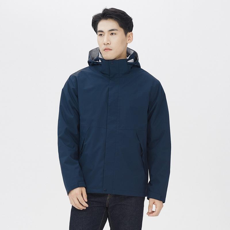 Rainstorm-proof Glue-pressed Jacket Men's Advanced Sense Three-in-one Three-proof Couple Jacket Women